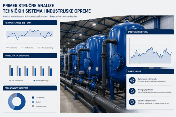 Primer stručne analize tehničkih sistema i industrijske opreme